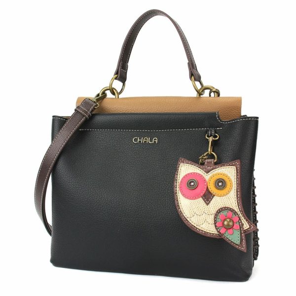 Totes & Satchels |  Charming Satchel – Owl Gen Ii Totes & Satchels Black