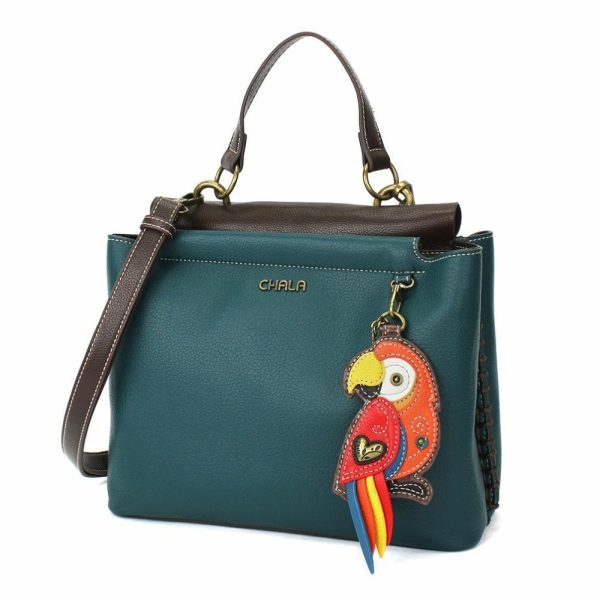 Totes & Satchels |  Charming Satchel – Parrot Red Totes & Satchels Black