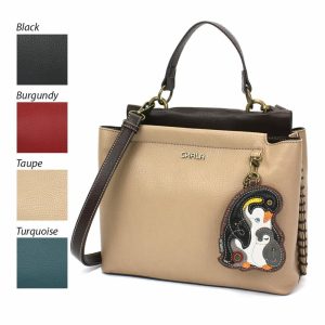 Totes & Satchels |  Charming Satchel – Penguin Totes & Satchels Black