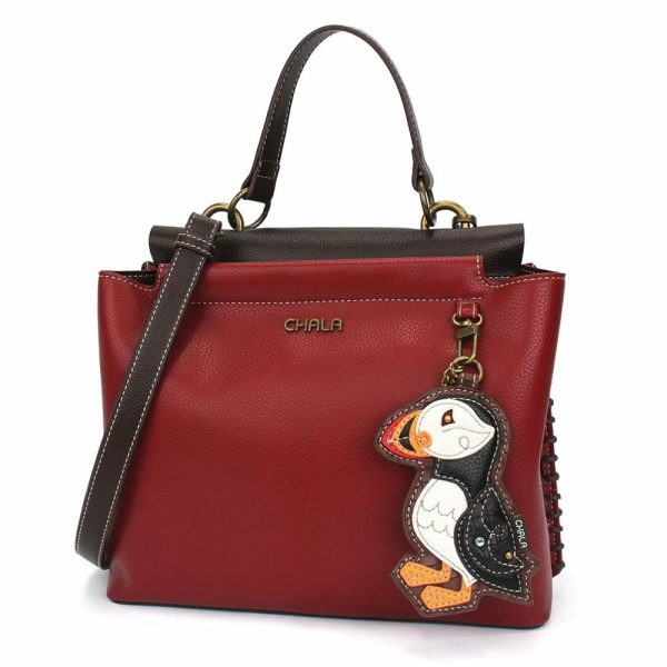 Totes & Satchels |  Charming Satchel – Puffin Totes & Satchels Black