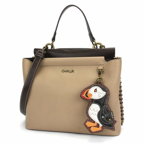 Totes & Satchels |  Charming Satchel – Puffin Totes & Satchels Black