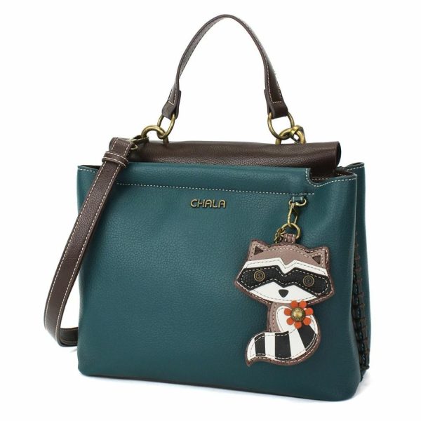 Totes & Satchels |  Charming Satchel – Raccoon Totes & Satchels Black