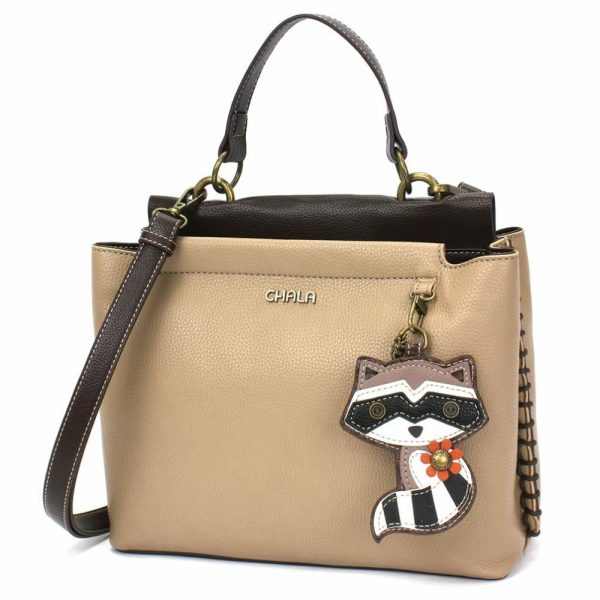 Totes & Satchels |  Charming Satchel – Raccoon Totes & Satchels Black