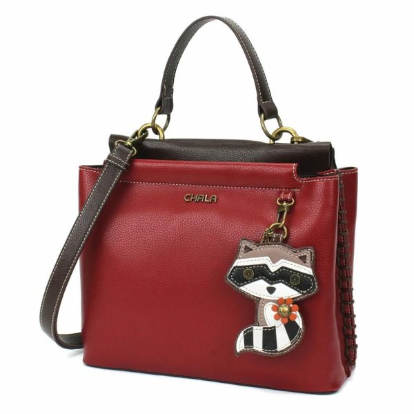 Totes & Satchels |  Charming Satchel – Raccoon Totes & Satchels Black