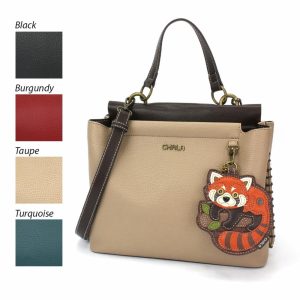 Totes & Satchels |  Charming Satchel – Red Panda Totes & Satchels Black