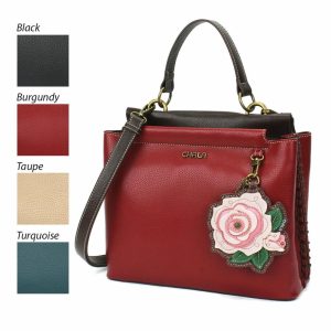 Totes & Satchels |  Charming Satchel – Rose Pink Totes & Satchels Black