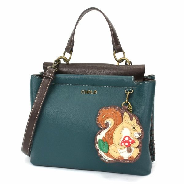 Totes & Satchels |  Charming Satchel – Squirrel A Totes & Satchels Black