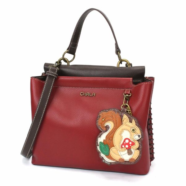 Totes & Satchels |  Charming Satchel – Squirrel A Totes & Satchels Black