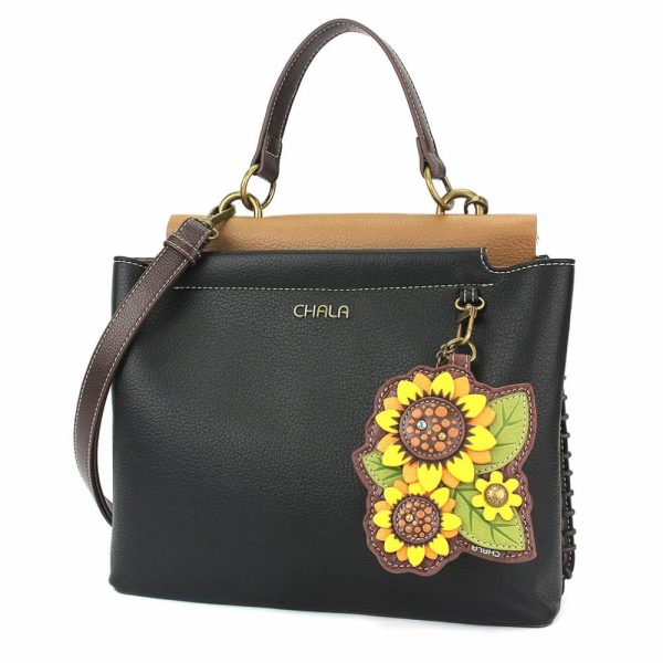 Totes & Satchels |  Charming Satchel – Sunflower Group Totes & Satchels Black