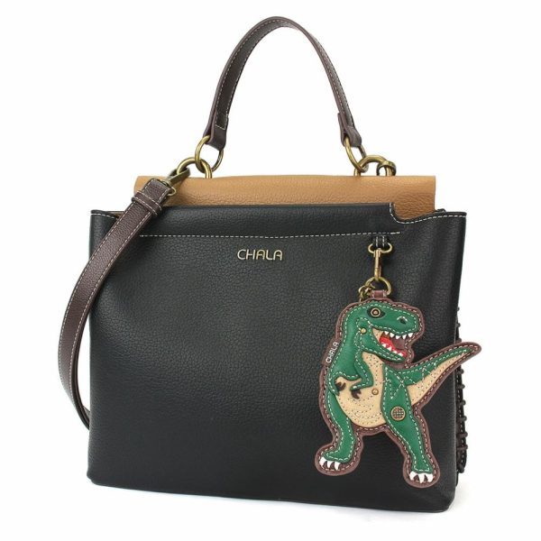 Totes & Satchels |  Charming Satchel – Trex Totes & Satchels Black