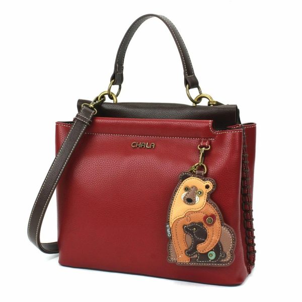 Totes & Satchels |  Charming Satchel – Two Bears Totes & Satchels Black