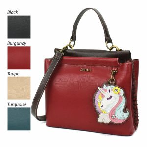 Totes & Satchels |  Charming Satchel – Unicorn Totes & Satchels Black