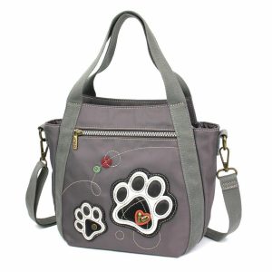 Totes & Satchels |  Cv – Venture Mini Carryall – Pawprint Totes & Satchels Gray Approx