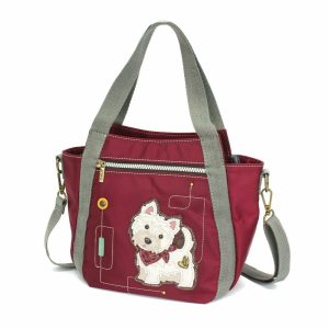 Totes & Satchels |  Cv – Venture Mini Carryall – Westie Totes & Satchels Burgundy Approx