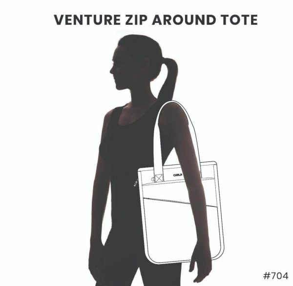 Totes & Satchels |  Cv – Venture Zip Around Tote – Pawprint Totes & Satchels Burgundy Approx