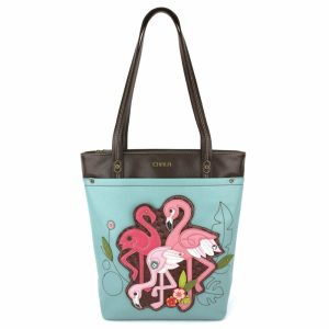 Totes & Satchels |  Deluxe Everyday Tote – Flamingo Totes & Satchels Blue Approx