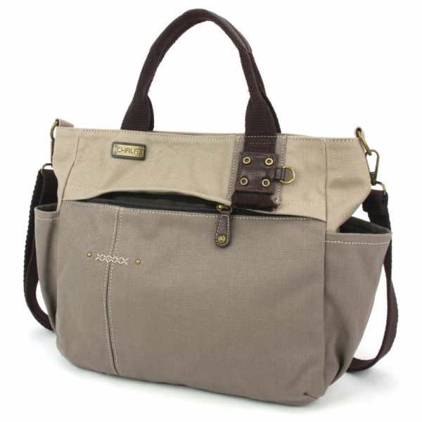 Totes & Satchels |  Multi Pocket Tote – Anchor Totes & Satchels Dark Gray