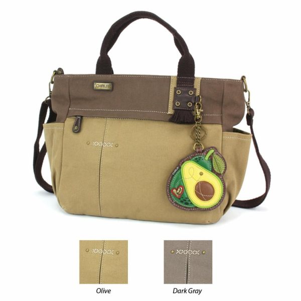 Totes & Satchels |  Multi Pocket Tote – Avocado Totes & Satchels Dark Gray