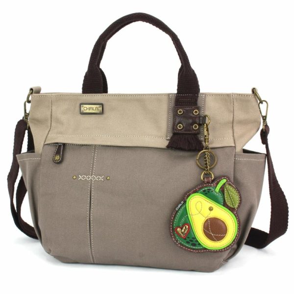 Totes & Satchels |  Multi Pocket Tote – Avocado Totes & Satchels Dark Gray