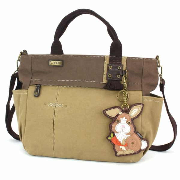 Totes & Satchels |  Multi Pocket Tote – Bunny Totes & Satchels Dark Gray