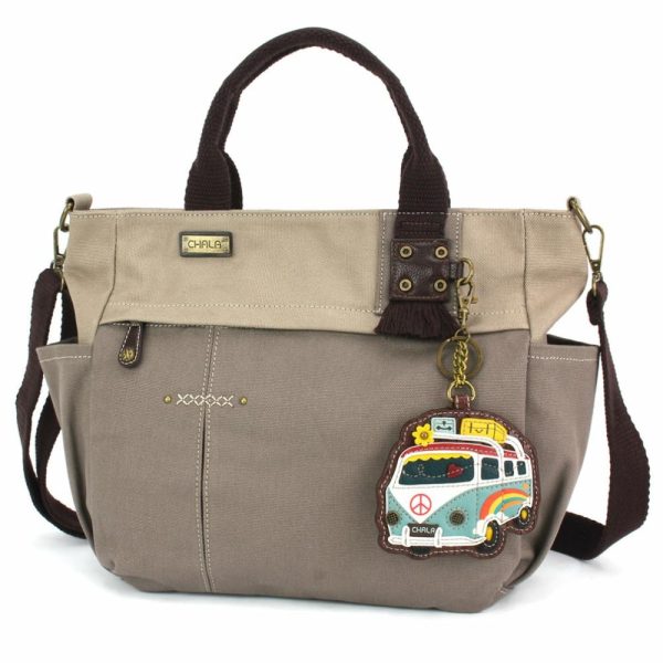 Totes & Satchels |  Multi Pocket Tote – Bus Totes & Satchels Dark Gray