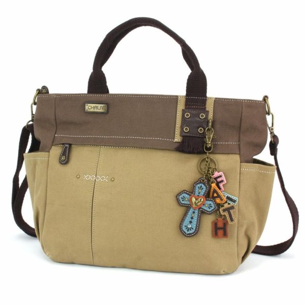 Totes & Satchels |  Multi Pocket Tote – Charming Charms Cross+Faith Totes & Satchels Dark Gray