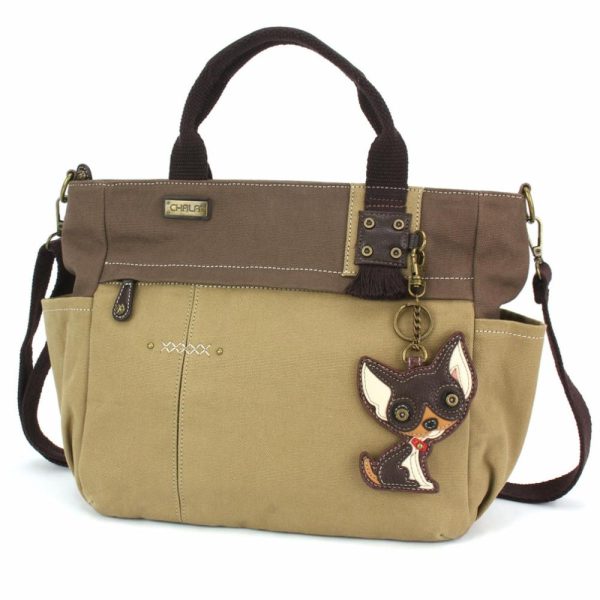 Totes & Satchels |  Multi Pocket Tote – Chihuahua Darkbrown Totes & Satchels Dark Gray