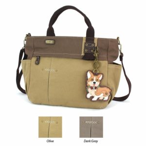 Totes & Satchels |  Multi Pocket Tote – Corgi Totes & Satchels Dark Gray