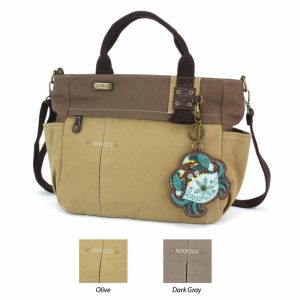 Totes & Satchels |  Multi Pocket Tote – Crab Teal Totes & Satchels Dark Gray