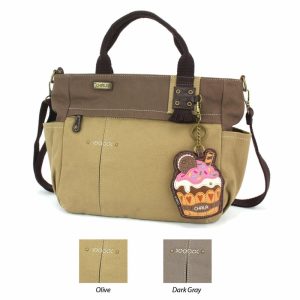 Totes & Satchels |  Multi Pocket Tote – Cupcake Totes & Satchels Dark Gray