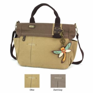 Totes & Satchels |  Multi Pocket Tote – Dragonfly Totes & Satchels Dark Gray