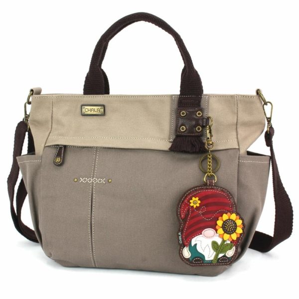 Totes & Satchels |  Multi Pocket Tote – Gnome Totes & Satchels Dark Gray