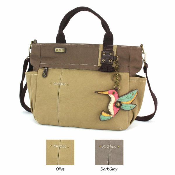 Totes & Satchels |  Multi Pocket Tote – Hummingbird Totes & Satchels Dark Gray