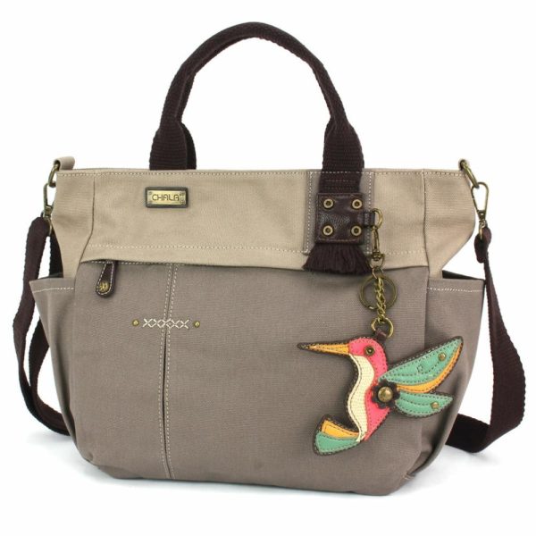 Totes & Satchels |  Multi Pocket Tote – Hummingbird Totes & Satchels Dark Gray