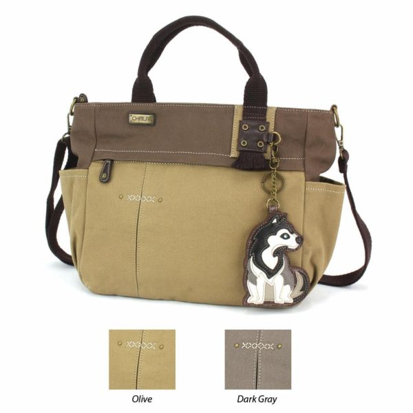 Totes & Satchels |  Multi Pocket Tote – Husky Totes & Satchels Dark Gray