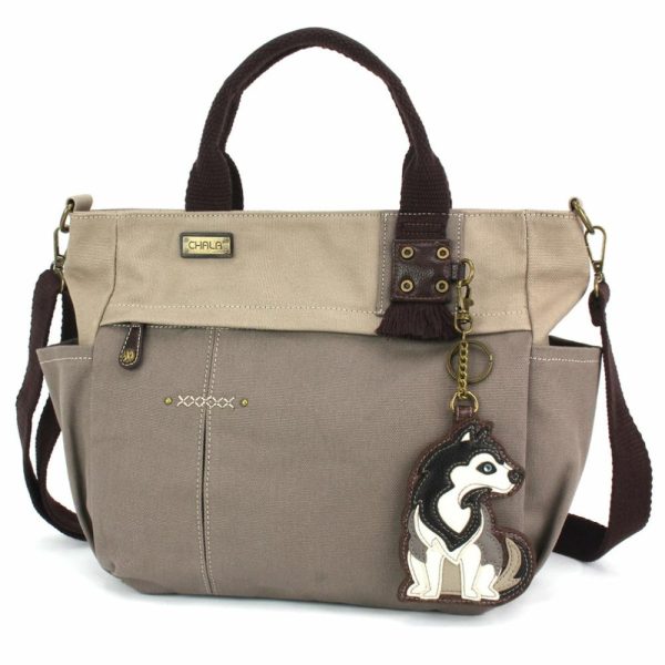 Totes & Satchels |  Multi Pocket Tote – Husky Totes & Satchels Dark Gray