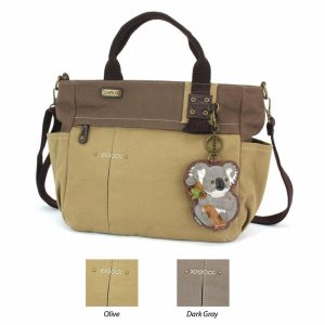 Totes & Satchels |  Multi Pocket Tote – Koala Totes & Satchels Dark Gray