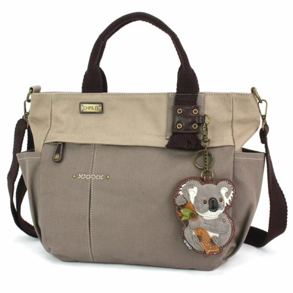 Totes & Satchels |  Multi Pocket Tote – Koala Totes & Satchels Dark Gray