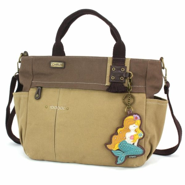 Totes & Satchels |  Multi Pocket Tote – Mermaid A Totes & Satchels Dark Gray