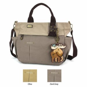 Totes & Satchels |  Multi Pocket Tote – Moose Totes & Satchels Dark Gray