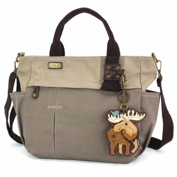 Totes & Satchels |  Multi Pocket Tote – Moose Totes & Satchels Dark Gray