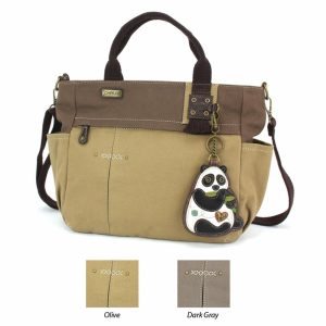 Totes & Satchels |  Multi Pocket Tote – New Panda Totes & Satchels Dark Gray