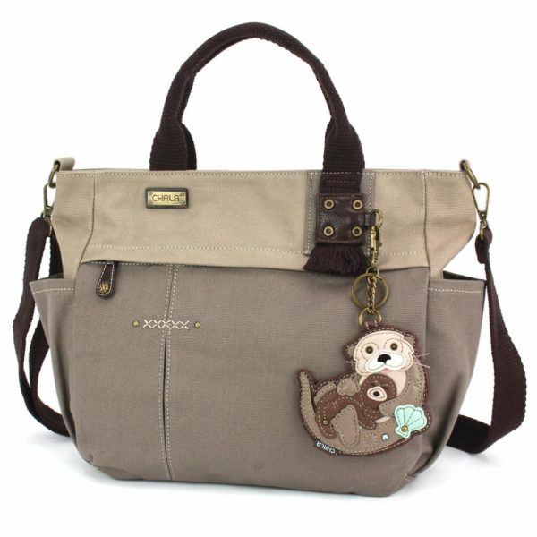 Totes & Satchels |  Multi Pocket Tote – Otters Totes & Satchels Dark Gray