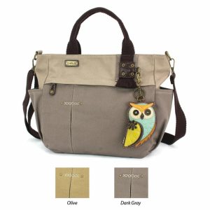 Totes & Satchels |  Multi Pocket Tote – Owl A Totes & Satchels Dark Gray