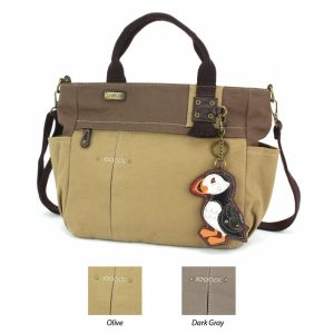 Totes & Satchels |  Multi Pocket Tote – Puffin Totes & Satchels Dark Gray