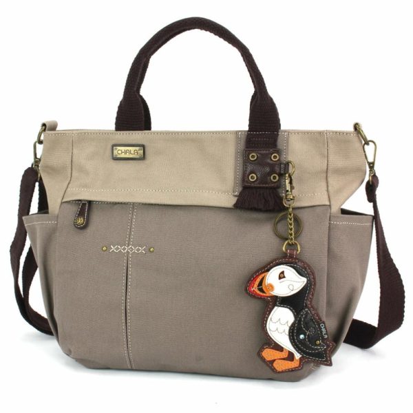 Totes & Satchels |  Multi Pocket Tote – Puffin Totes & Satchels Dark Gray