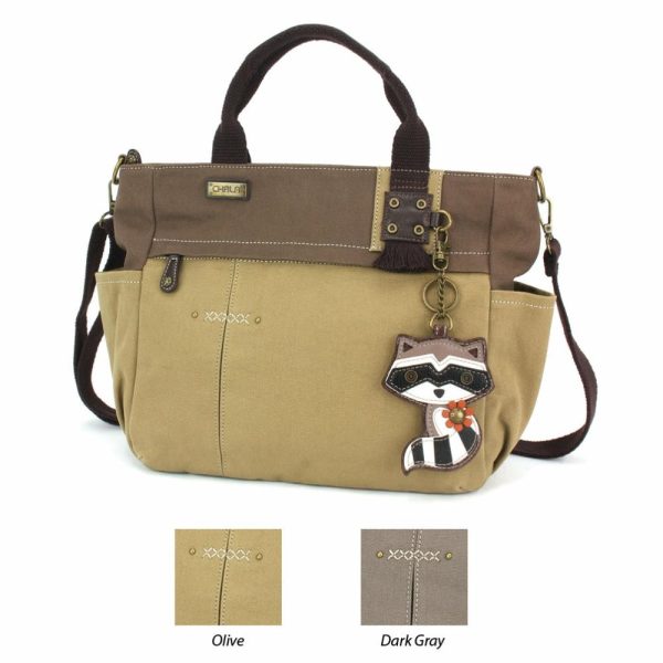 Totes & Satchels |  Multi Pocket Tote – Raccoon Totes & Satchels Dark Gray