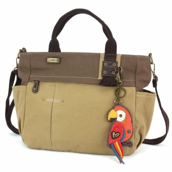 Totes & Satchels |  Multi Pocket Tote – Red Parrot Totes & Satchels Dark Gray