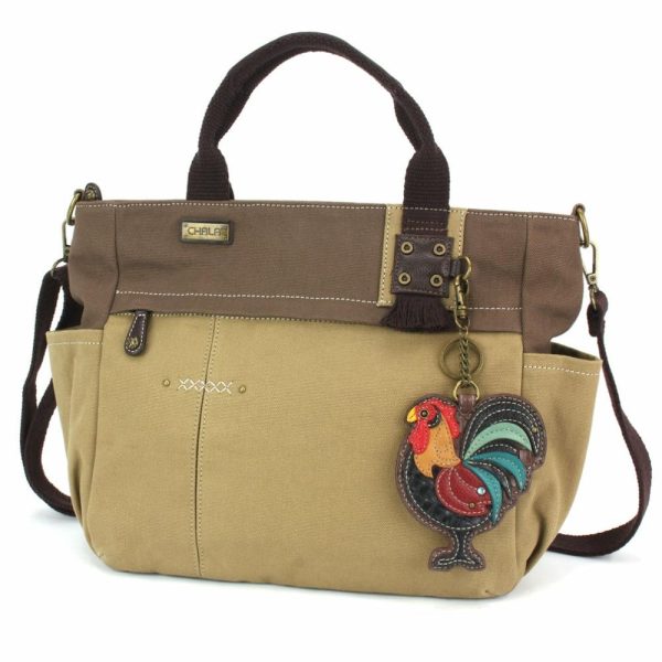 Totes & Satchels |  Multi Pocket Tote – Rooster Totes & Satchels Dark Gray