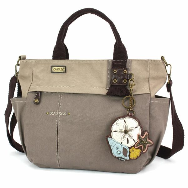 Totes & Satchels |  Multi Pocket Tote – Sand Dollar Totes & Satchels Dark Gray